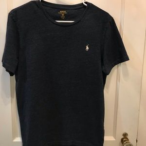 Polo t-shirt blue/grey men’s medium